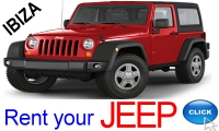 Rent your Jeep in Ibiza with Ibiza Rent a Car S.L.