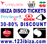 IBIZA CLUB TICKETS + DISCO TICKETS